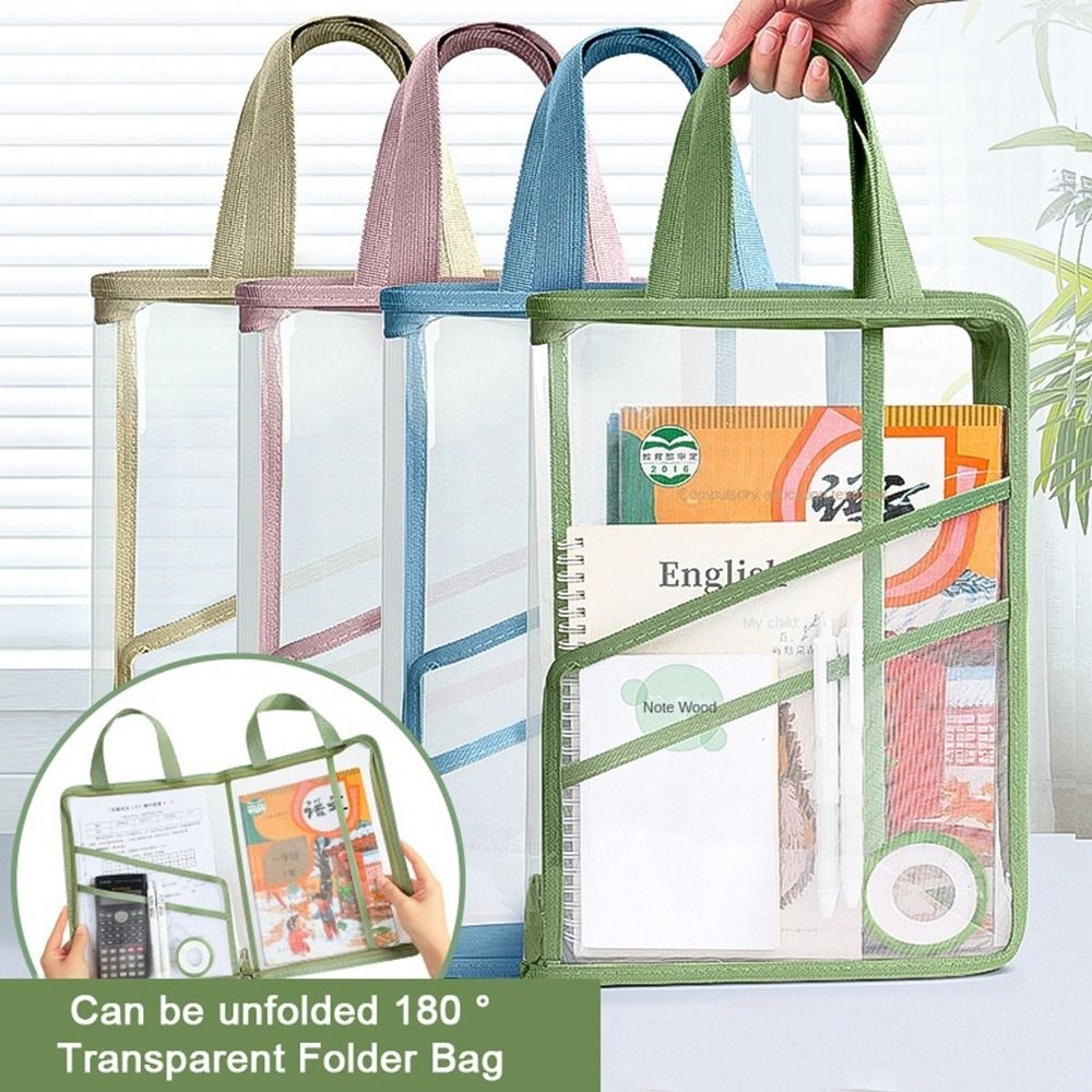 Supply Of Office Stationery - Transparent Document Bag Stationery Storage Folder