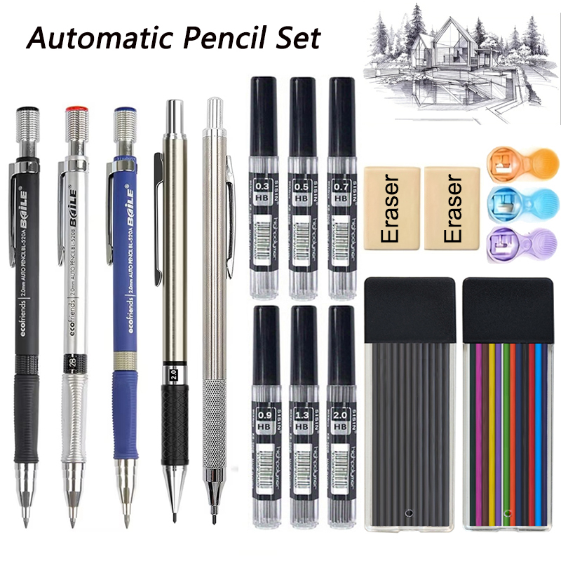 Mechanical Pencil Lead - Anti Slip Mechanical Pencil Set 2.0mm