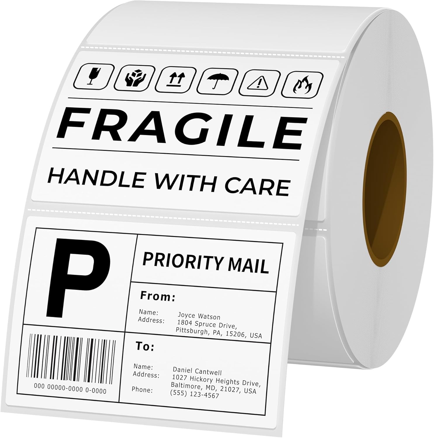 Sticker Label Roll - 3x2 Thermal Labels 1000/Roll Direct Thermal
