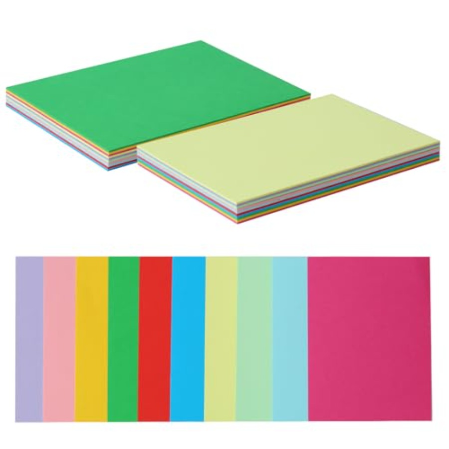 Cardstock Paper Pack - 50 Packs Color Cardstock Paper Blank