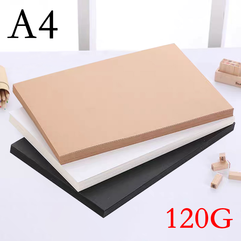 Cardstock Paper Pack - 50pcs A4 120g Cardboard Handmade Card