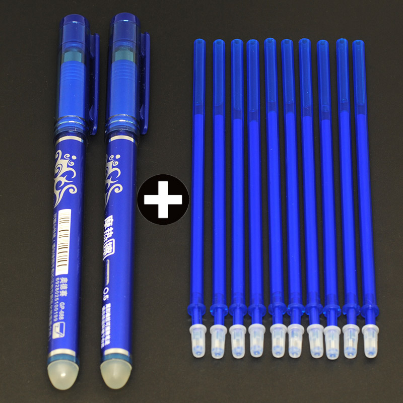 Total Stationery & Office Supply - 2pcs Pen + 10pcs Erasable Refill