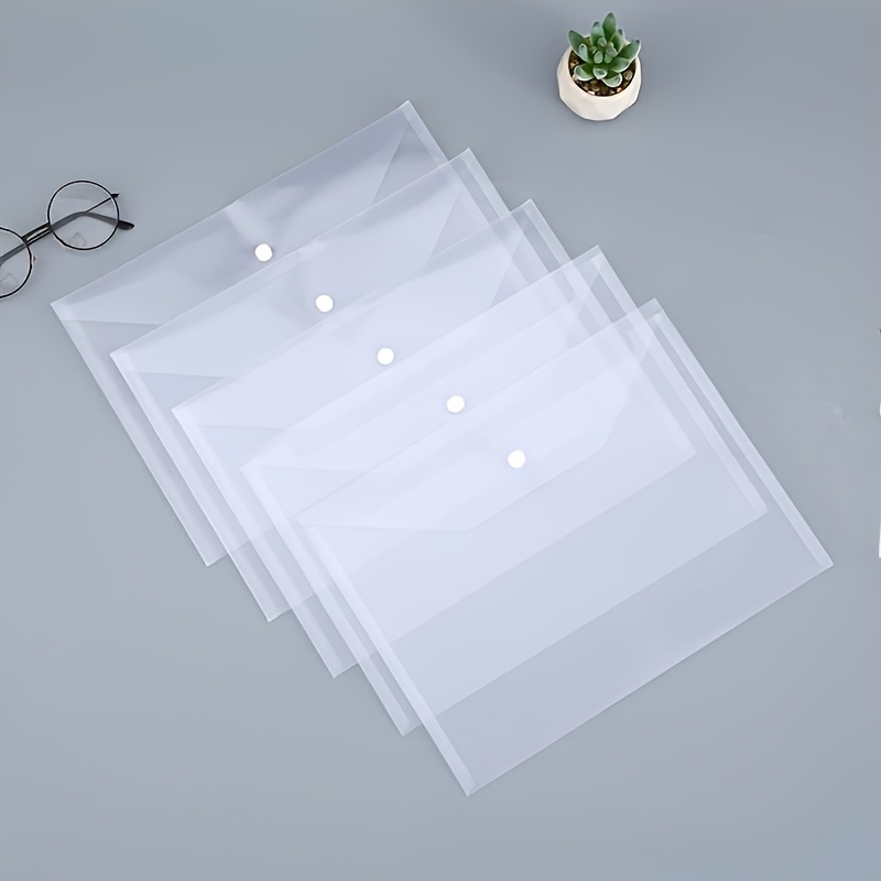 Supply Of Office Stationery - 10pcs Transparent A4 Folders Clear Folders