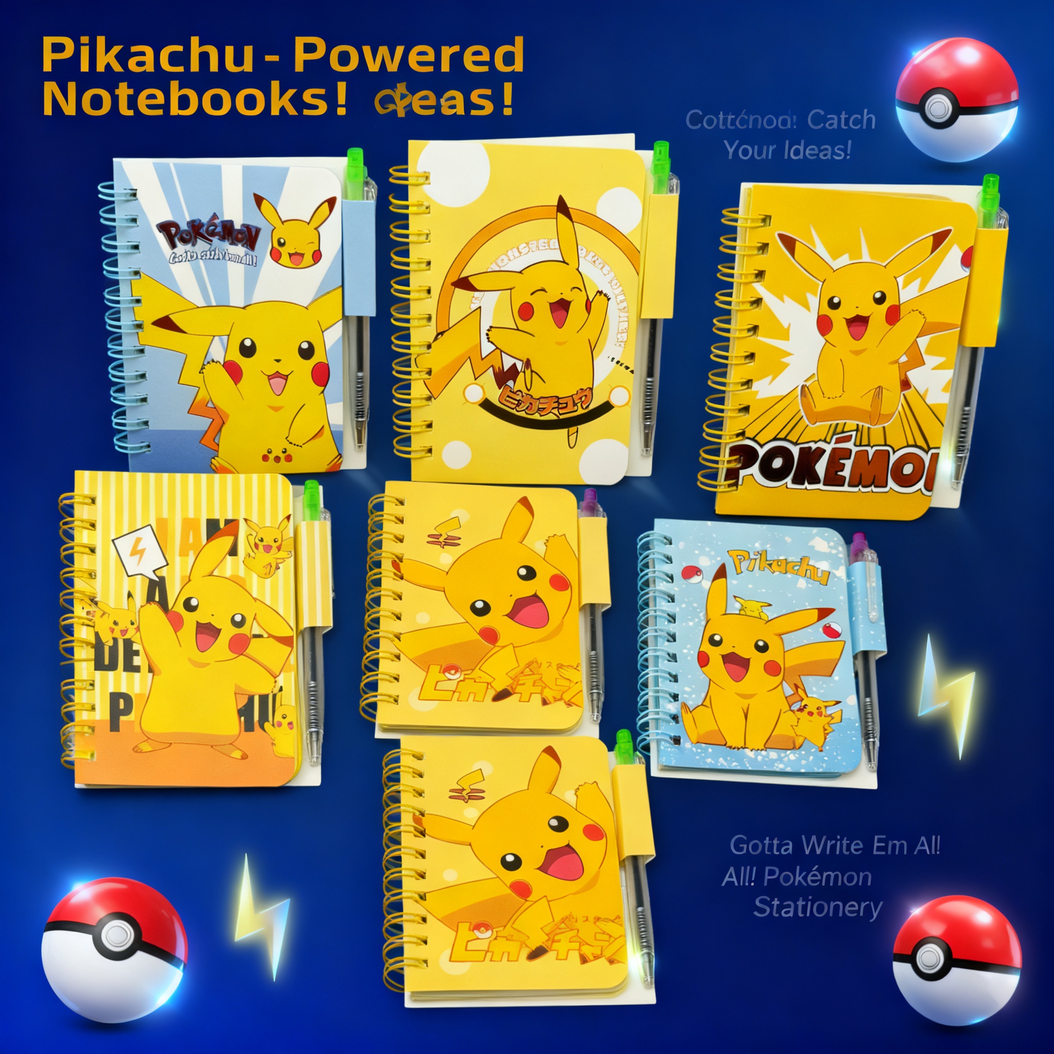 Pokemon Pikachu Cute Cartoon N - Stationery Office บทวิจารณ์และราคา