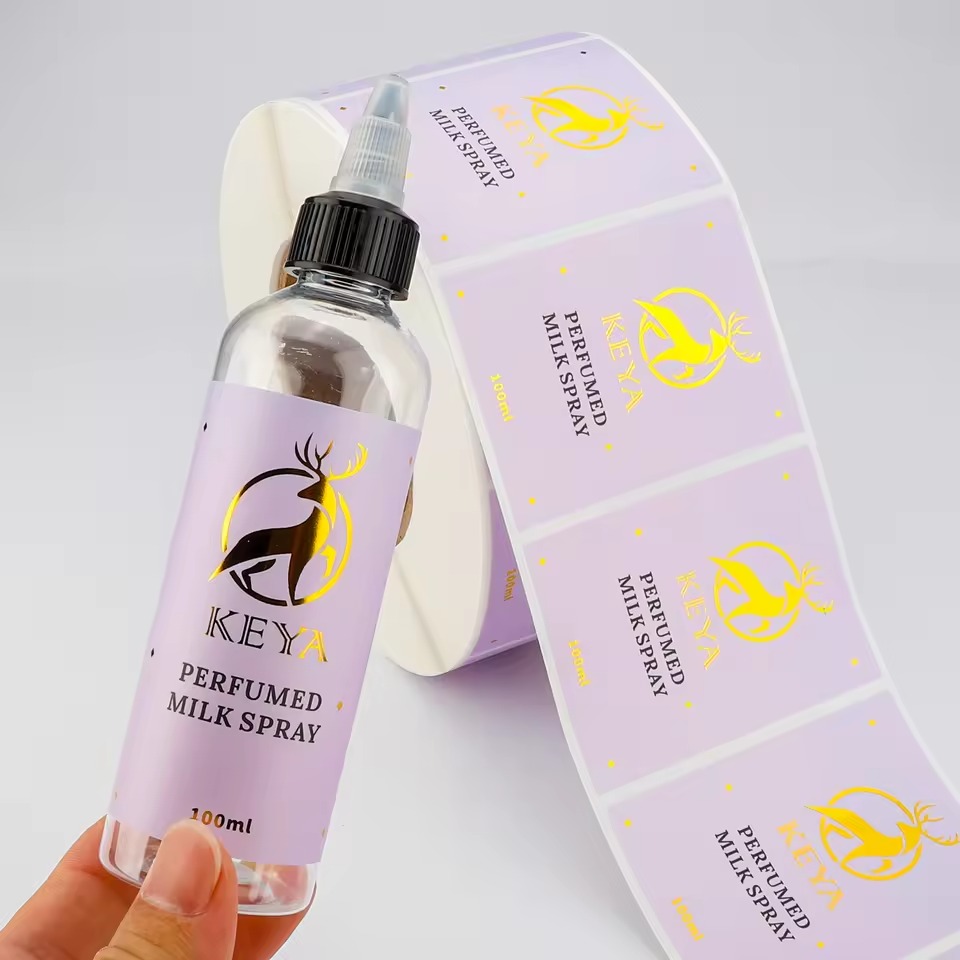 Custom Biodegradable Shampoo L - Sticker Label Roll บทวิจารณ์และราคา