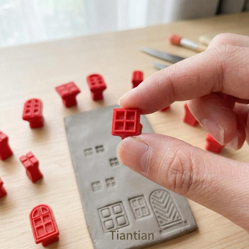25pcs Plastic Clay Stamp & Mol - Wax Seal Stamp Kit บทวิจารณ์และราคา