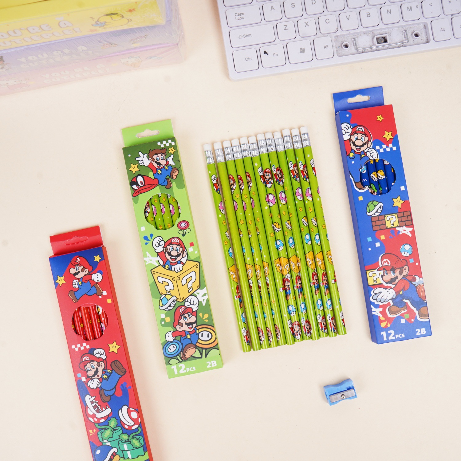 Super Mario element 2B pencil. - Stationery Office บทวิจารณ์และราคา