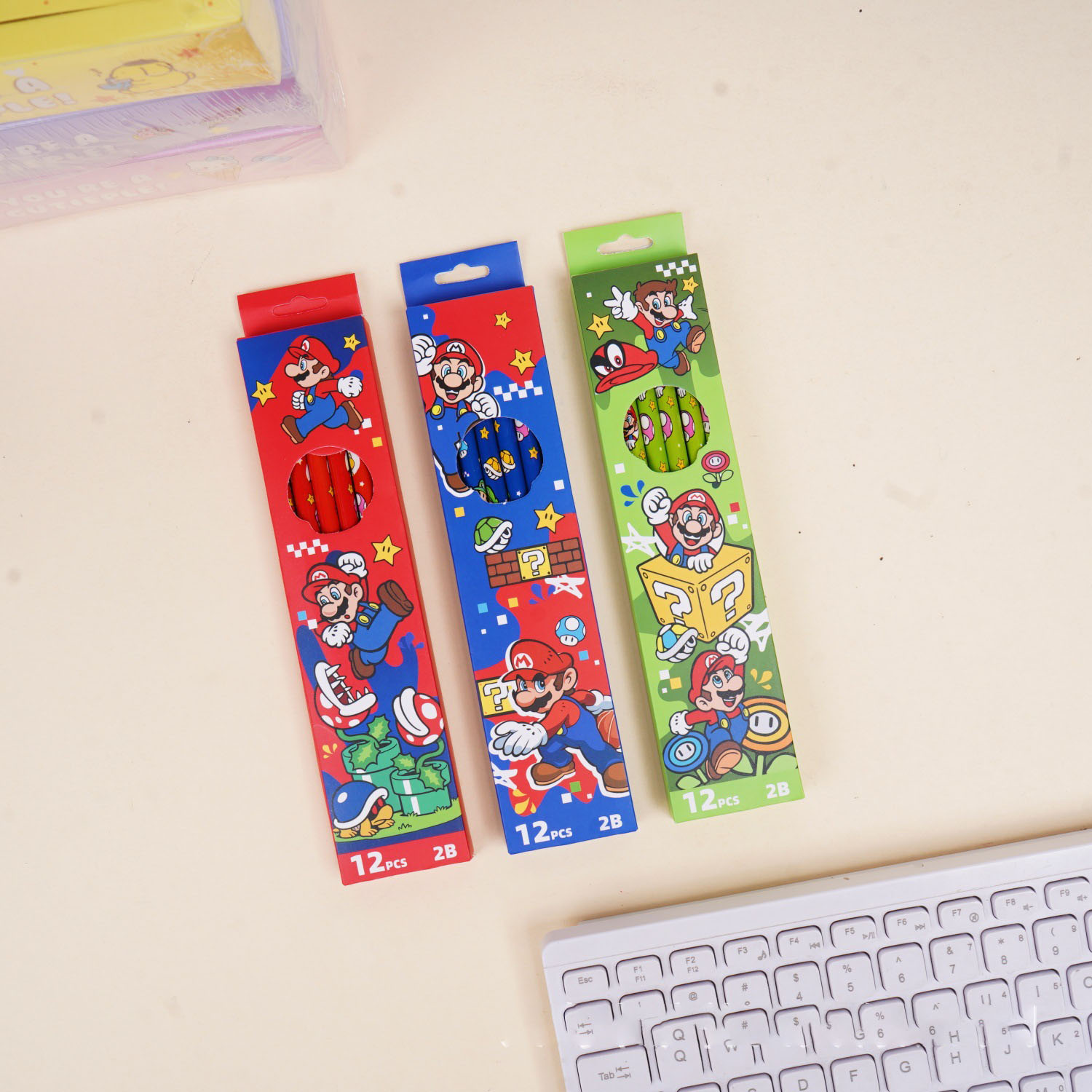 Super Mario element 2B pencil. - Stationery Office บทวิจารณ์และราคา