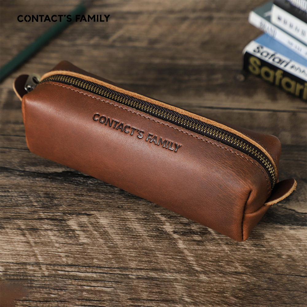 Retro Leather Pencil Case High - Office Stationery Supply Business บทวิจารณ์และราคา