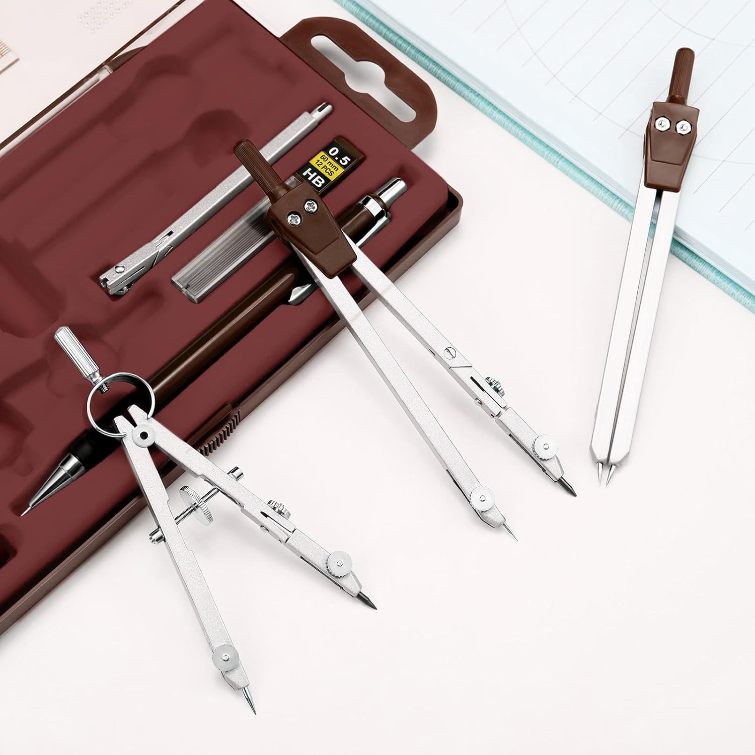 13 Pcs Geometry Set for Studen - Compass Geometry Set บทวิจารณ์และราคา