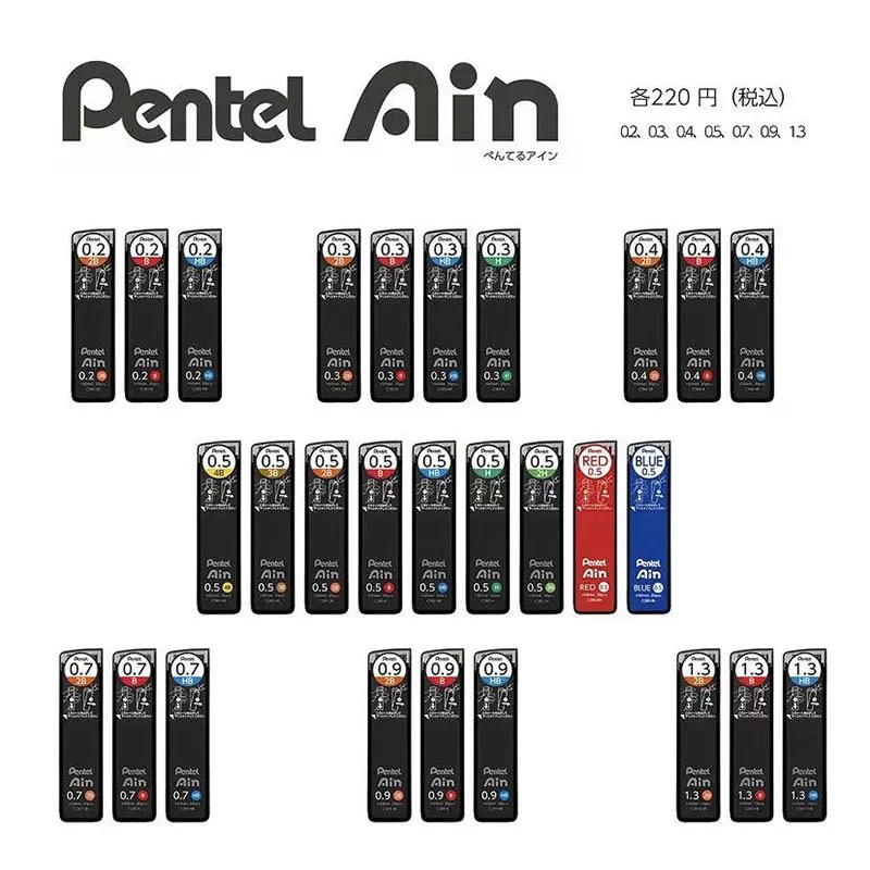 1pc Japanese Pentel Ain Mechia - Mechanical Pencil Lead บทวิจารณ์และราคา