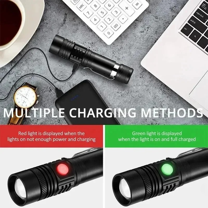 Rechargeable T6 Handheld Flash - Stationery Supply บทวิจารณ์และราคา