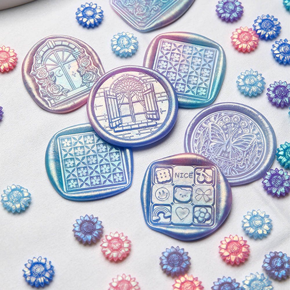 100pcs Mixed Color Glitter Dre - Wax Seal Stamp Kit บทวิจารณ์และราคา