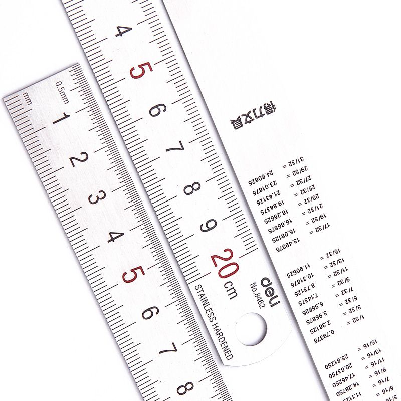 Deli 20cm Stainless Steel Meta - Stationery Office Supply Store บทวิจารณ์และราคา
