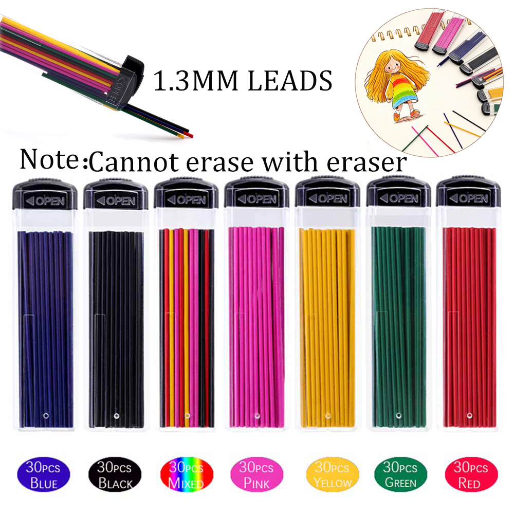 30Pcs/1Box 1.3MM Automatic Pen - Mechanical Pencil Lead บทวิจารณ์และราคา