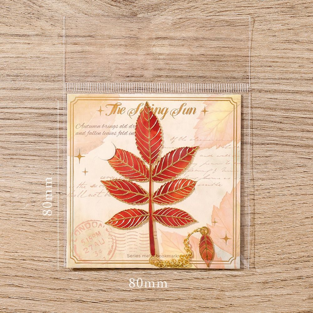 Metal Leaves Bronzing Bookmark - Stationery And Office Supply Chain บทวิจารณ์และราคา