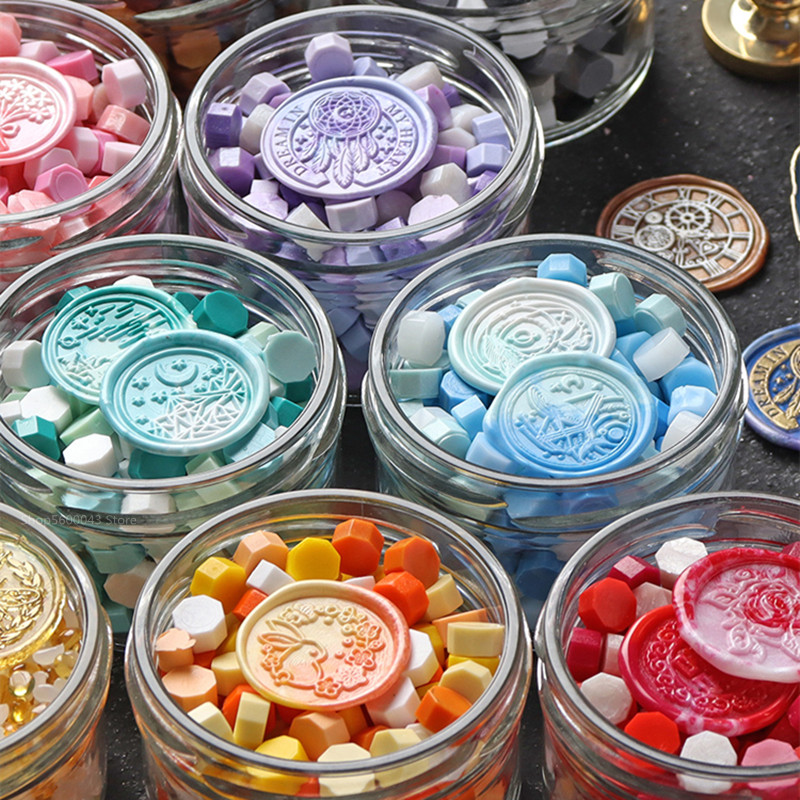 100pcs/Bag Mix Color Wax Beads - Wax Seal Stamp Kit บทวิจารณ์และราคา