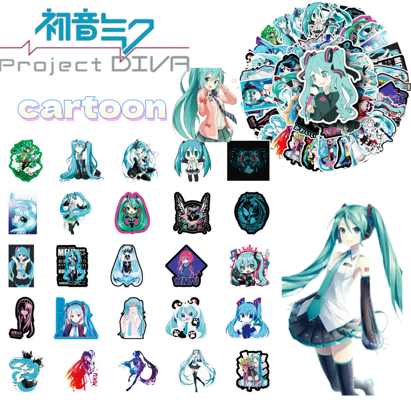 Hatsune Miku Graffiti Stickers - Memo Pad Sticky บทวิจารณ์และราคา