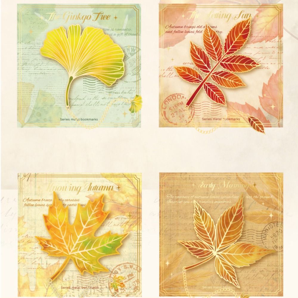 Metal Leaves Bronzing Bookmark - Stationery And Office Supply Chain บทวิจารณ์และราคา