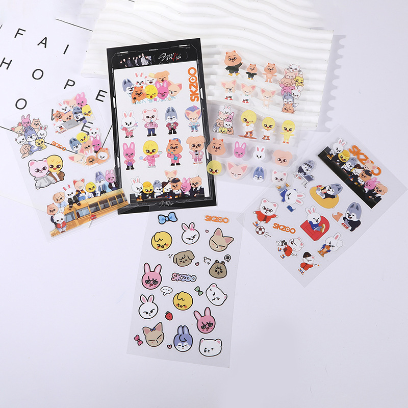 Skzoo Stray Kids Anime Cartoon - Memo Pad Sticky บทวิจารณ์และราคา
