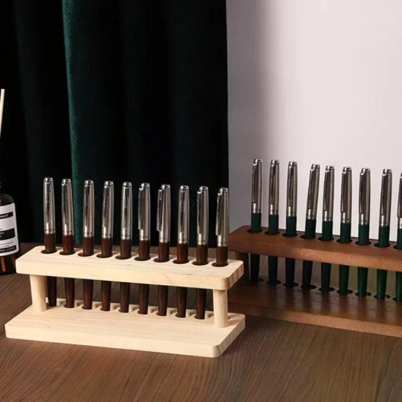 Walnut Wood Test Tube Rack Mul - Stationery Office บทวิจารณ์และราคา