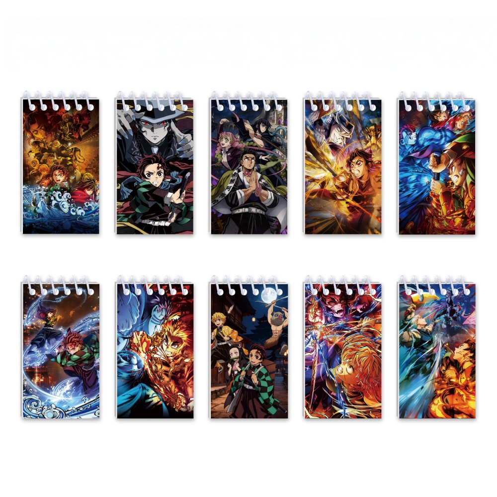 10PCS Demon Slayer Notepads. S - Stationery Office บทวิจารณ์และราคา