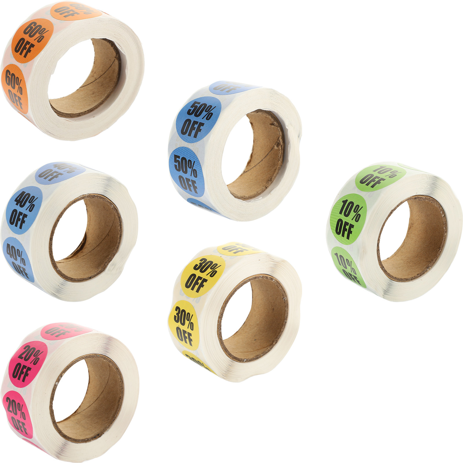 6pcs 6 Rolls Identifier Sticke - Sticker Label Roll บทวิจารณ์และราคา