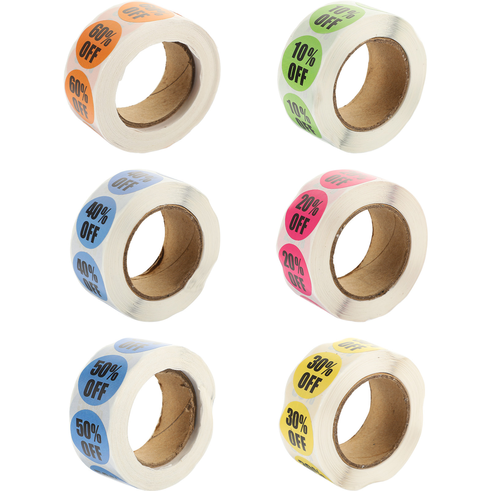 6pcs 6 Rolls Identifier Sticke - Sticker Label Roll บทวิจารณ์และราคา