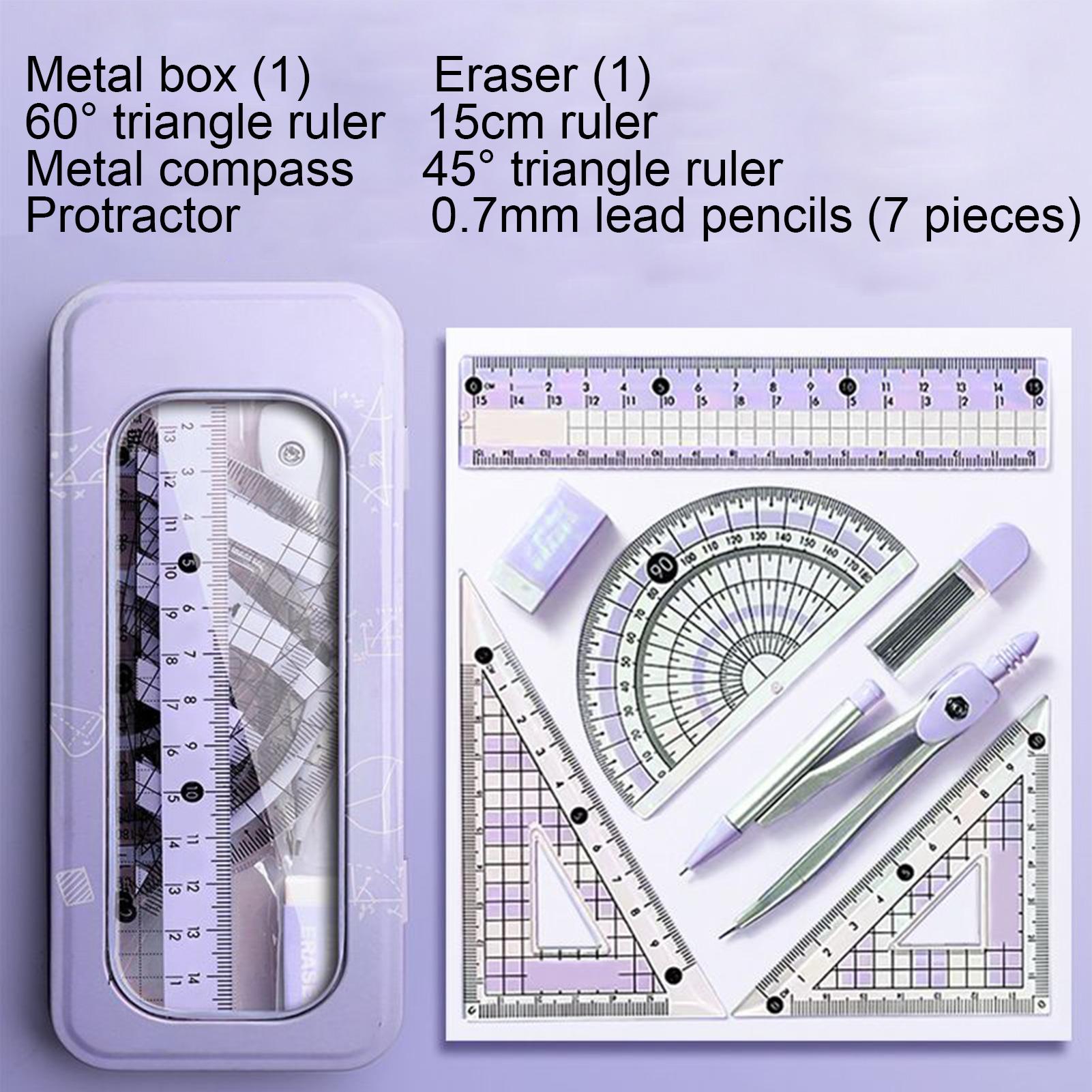 Geometry Set For Students Geom - Compass Geometry Set บทวิจารณ์และราคา