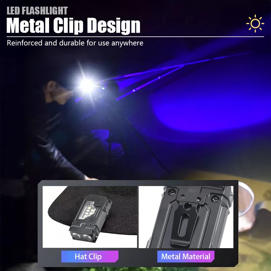 Mini Keychain EDC Flashlight - - Stationery Supply บทวิจารณ์และราคา