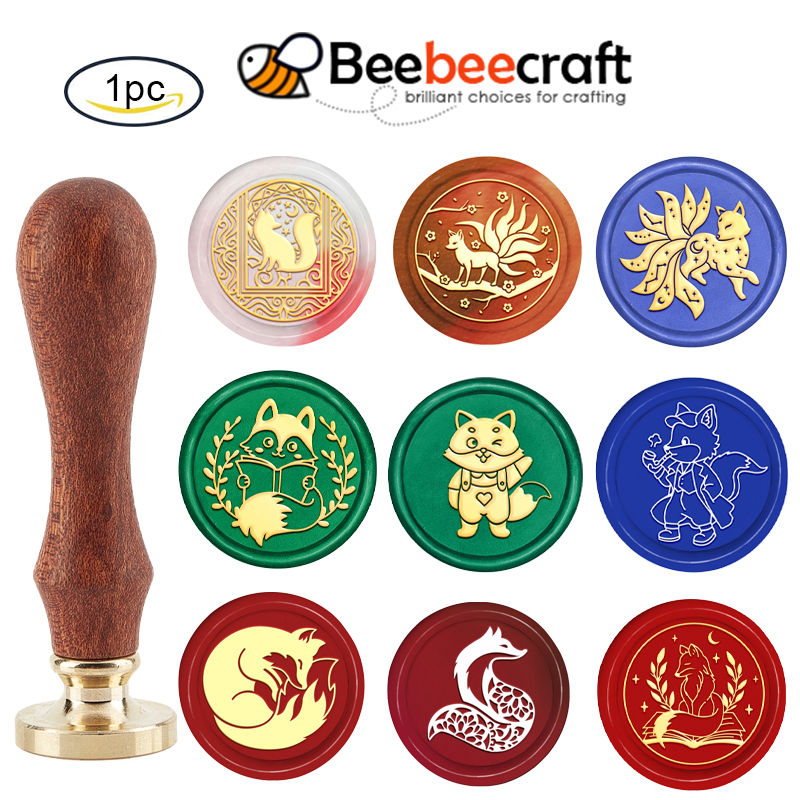1PC Fox Moon Wax Seal Stamps R - Wax Seal Stamp Kit บทวิจารณ์และราคา