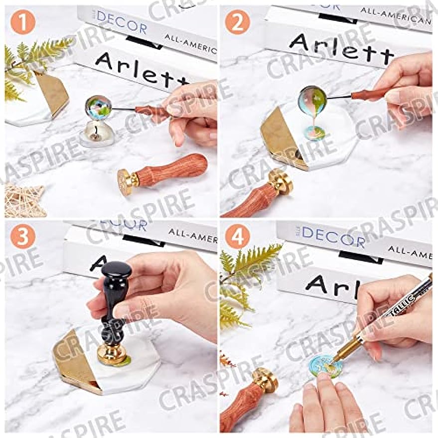 1PC Fox Moon Wax Seal Stamps R - Wax Seal Stamp Kit บทวิจารณ์และราคา