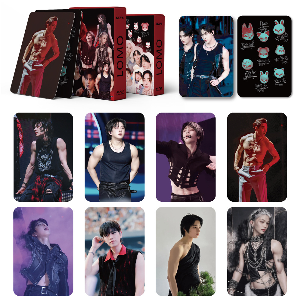 55PCS KPOP new Stray Kids Albu - Cardstock Paper Pack บทวิจารณ์และราคา