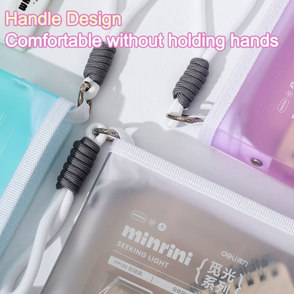 Portable Transparent A4 Zipper - Supply Of Office Stationery บทวิจารณ์และราคา
