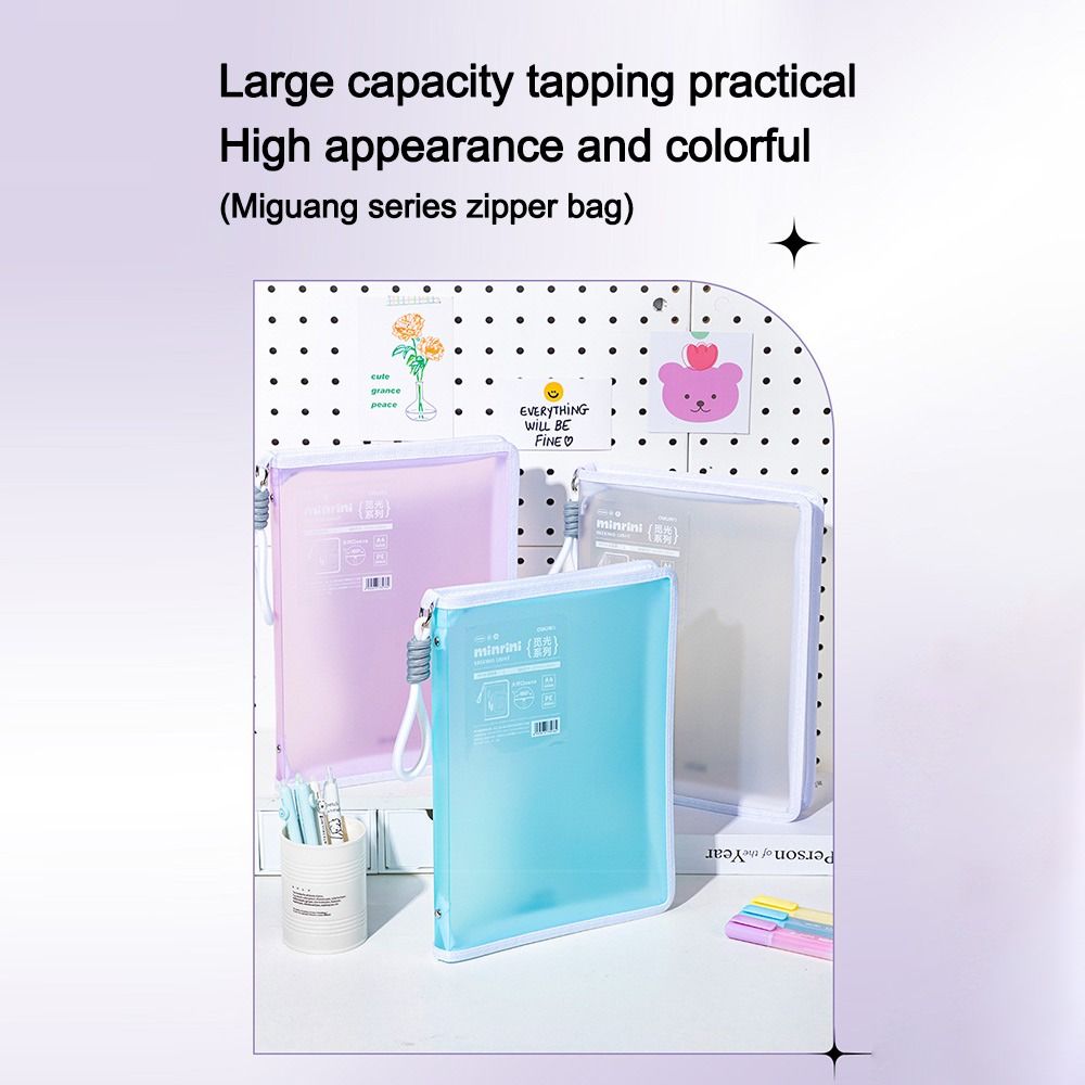 Portable Transparent A4 Zipper - Supply Of Office Stationery บทวิจารณ์และราคา