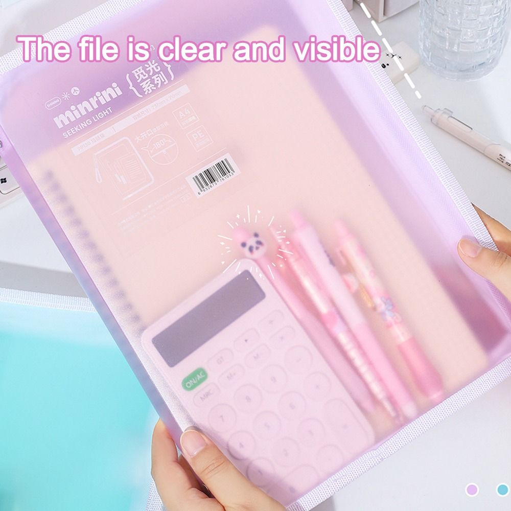 Portable Transparent A4 Zipper - Supply Of Office Stationery บทวิจารณ์และราคา