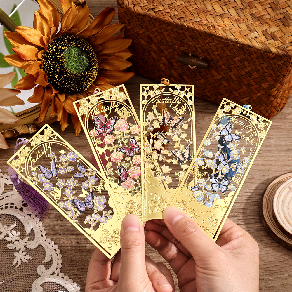 2 Pcs Butterfly Bookmarks With - Stationery Supply บทวิจารณ์และราคา