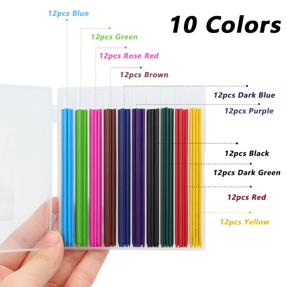 120pcs 2.0mm Lead Pencil Refil - Mechanical Pencil Lead บทวิจารณ์และราคา