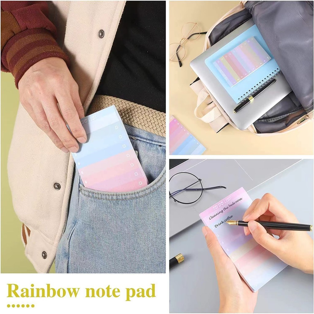 50 Pages Colorful Gradient Sti - Office Stationery Supply List บทวิจารณ์และราคา