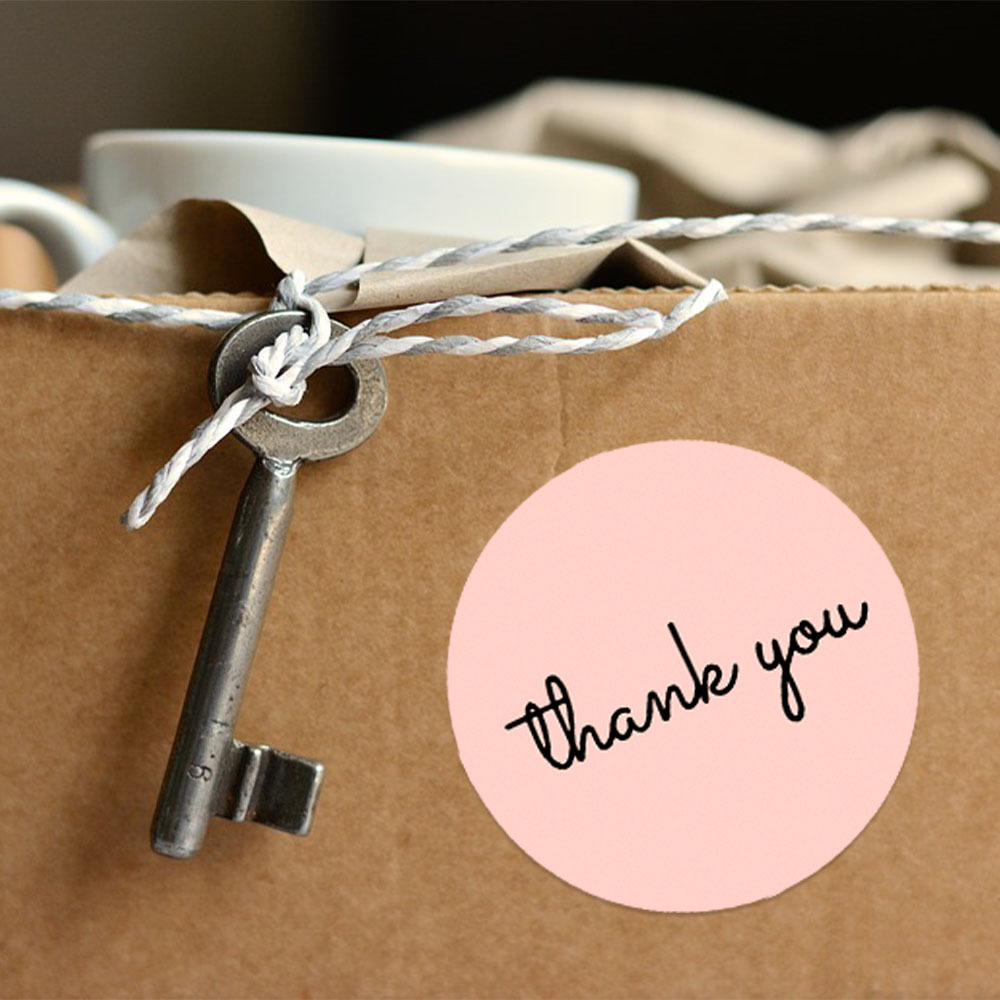 500 Thank You Stickers Roll 25 - Sticker Label Roll บทวิจารณ์และราคา