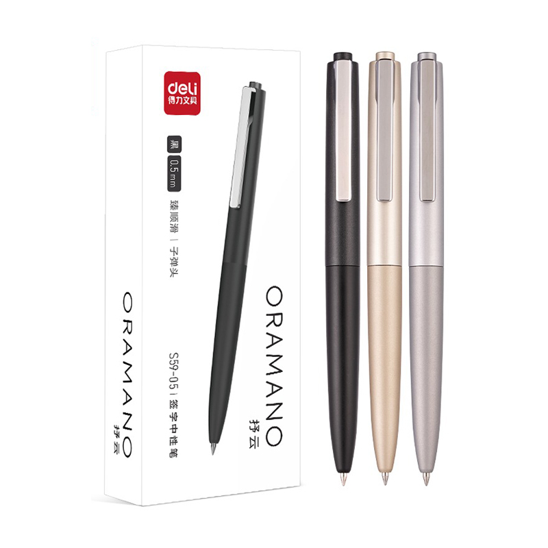Deli 3pcs 0.5mm/0.7mm Black In - Office Stationery Supply Business บทวิจารณ์และราคา
