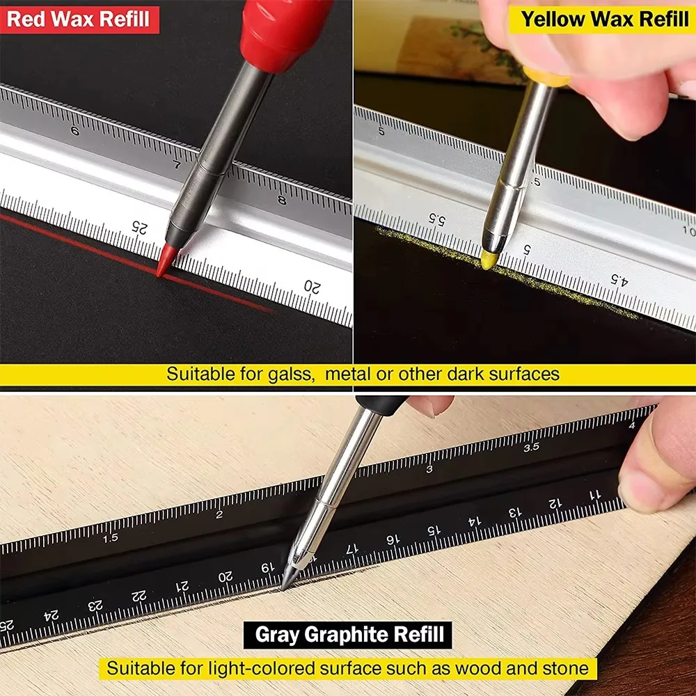 Solid Carpenter Pencil Set Woo - Mechanical Pencil Lead บทวิจารณ์และราคา