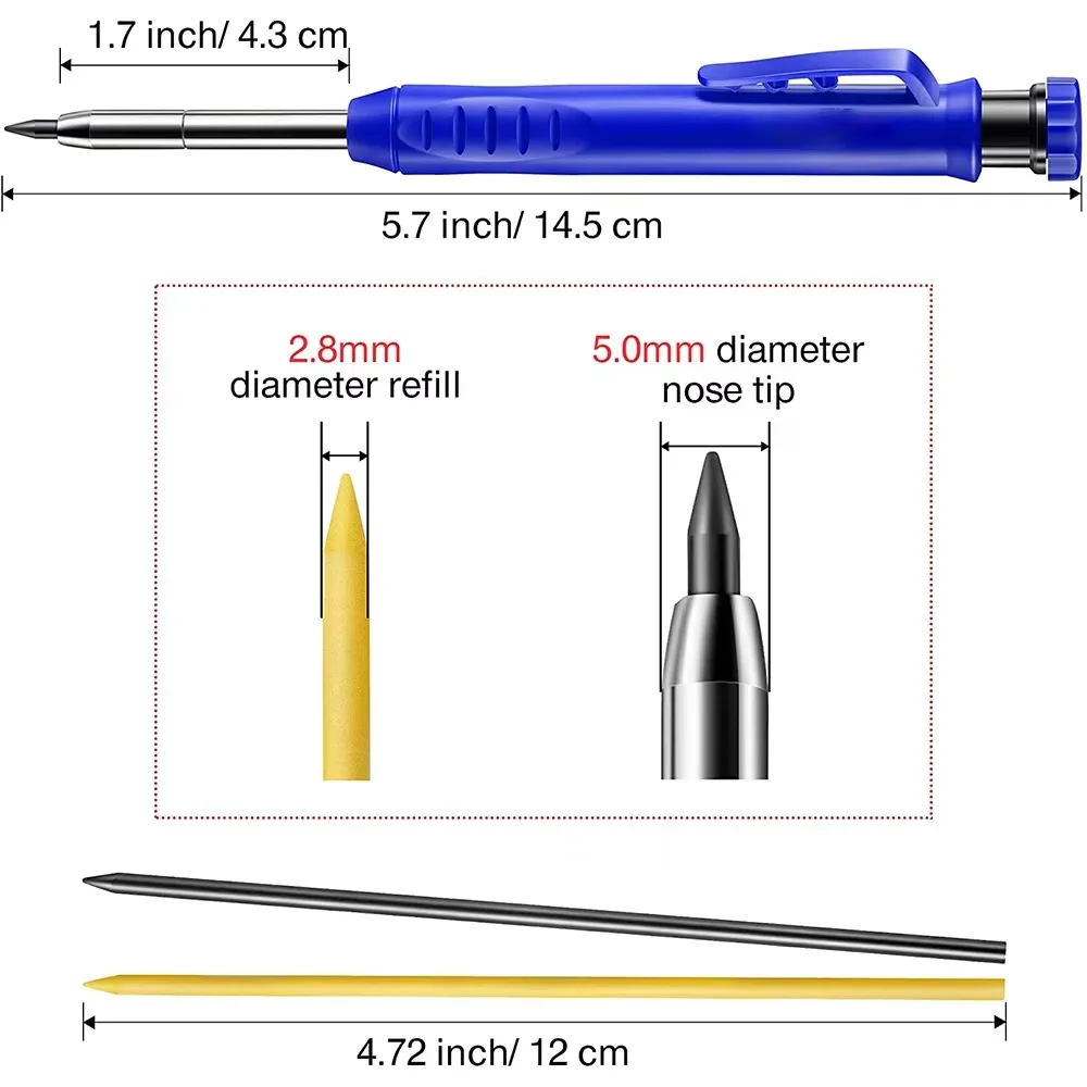 Solid Carpenter Pencil Set Woo - Mechanical Pencil Lead บทวิจารณ์และราคา