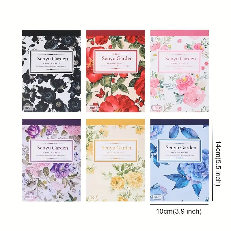100pcs Vintage Colorful Rose F - Cardstock Paper Pack บทวิจารณ์และราคา