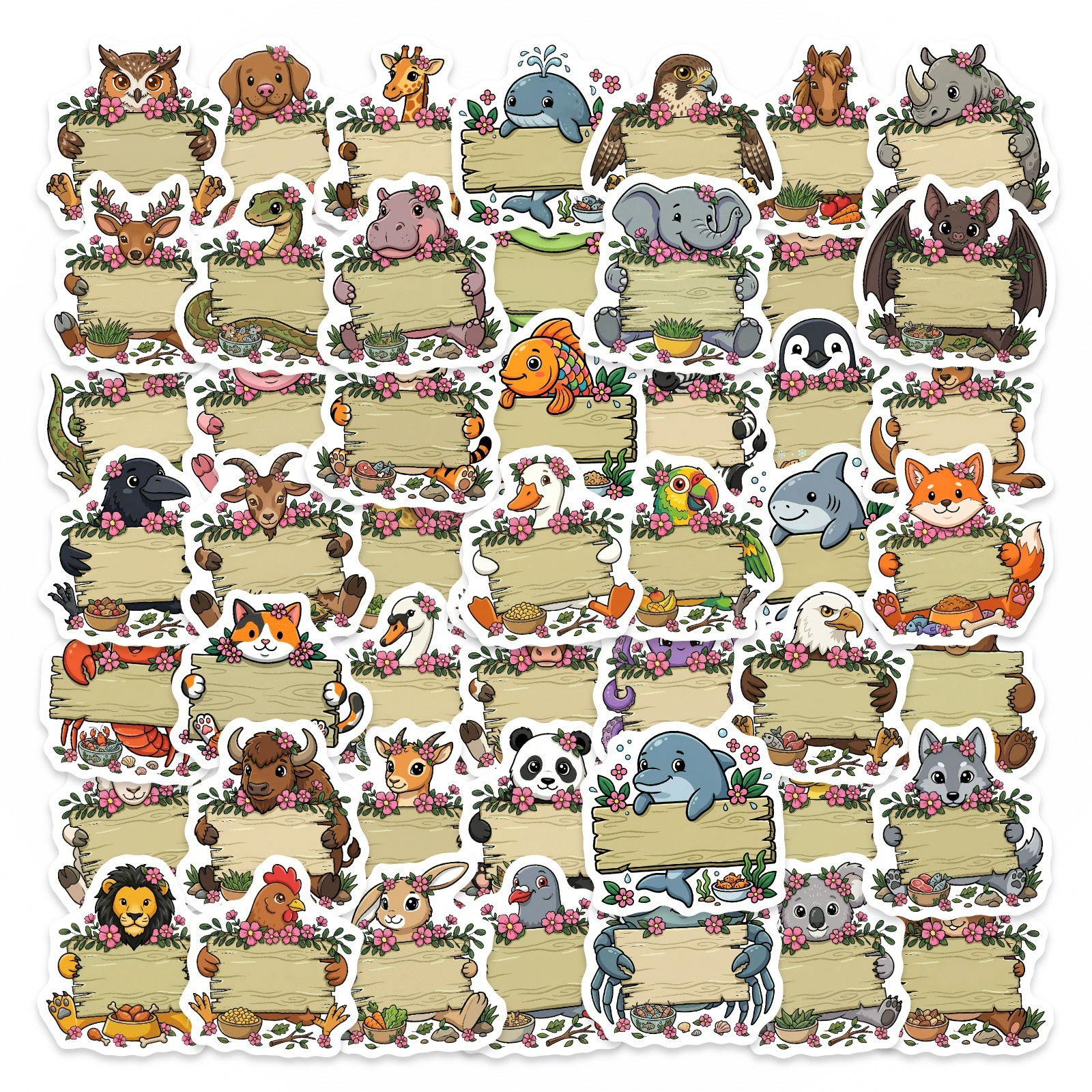 50/100Pcs HD Watercolor Forest - Paper Deal Stationery & Office Supply Kota Bharu บทวิจารณ์และราคา