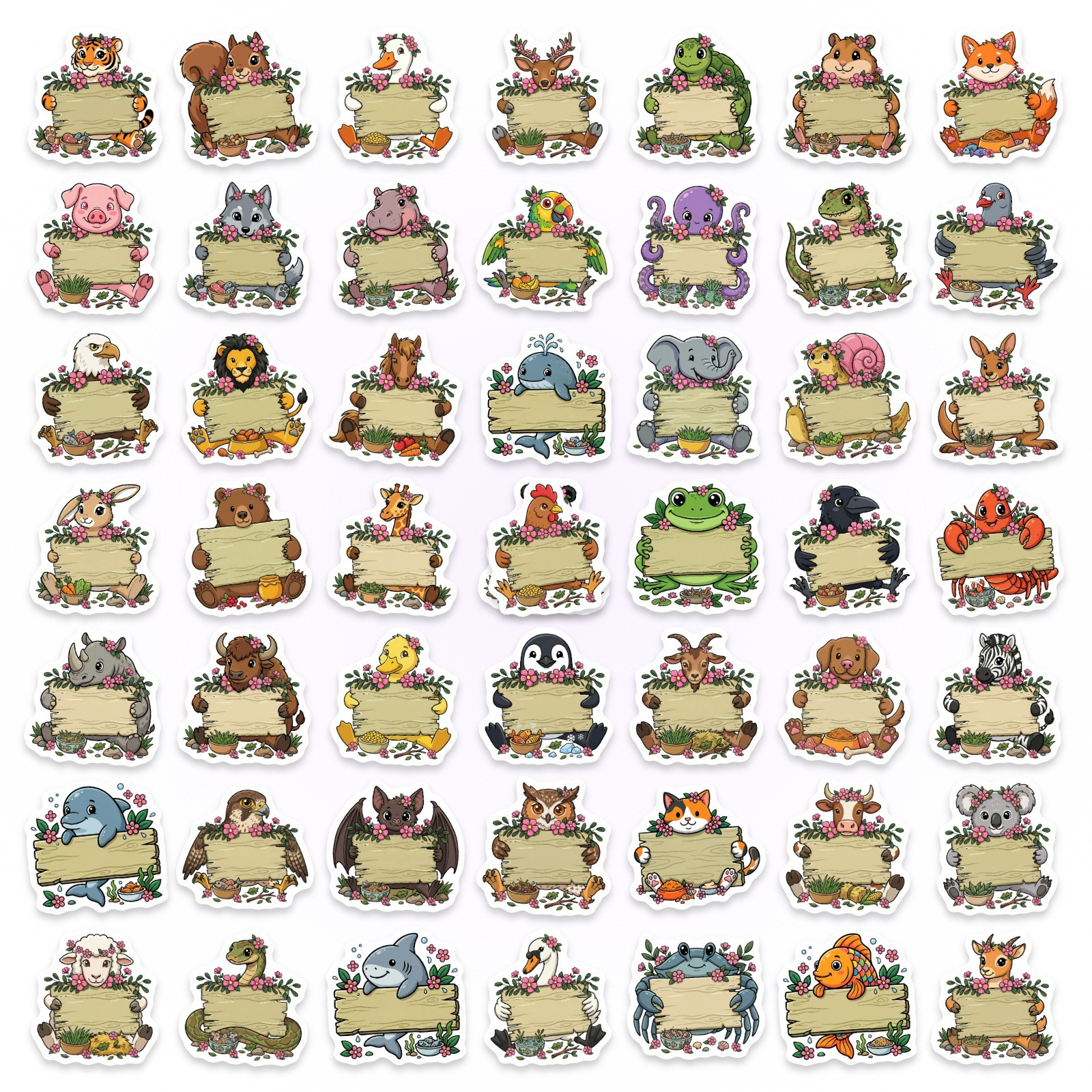50/100Pcs HD Watercolor Forest - Paper Deal Stationery & Office Supply Kota Bharu บทวิจารณ์และราคา