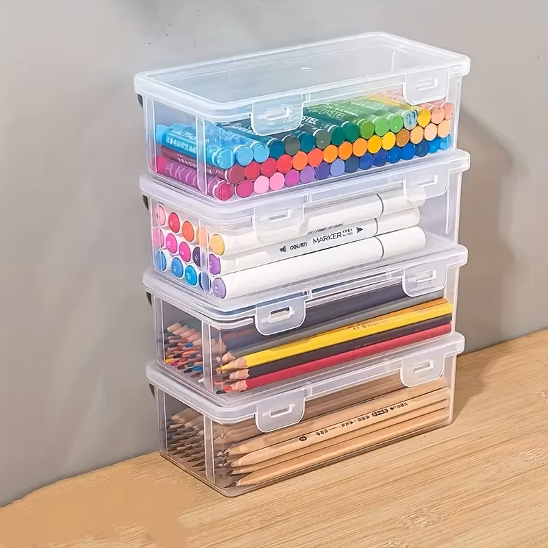 4 large transparent PP storage - Stationery Office Supply Store บทวิจารณ์และราคา