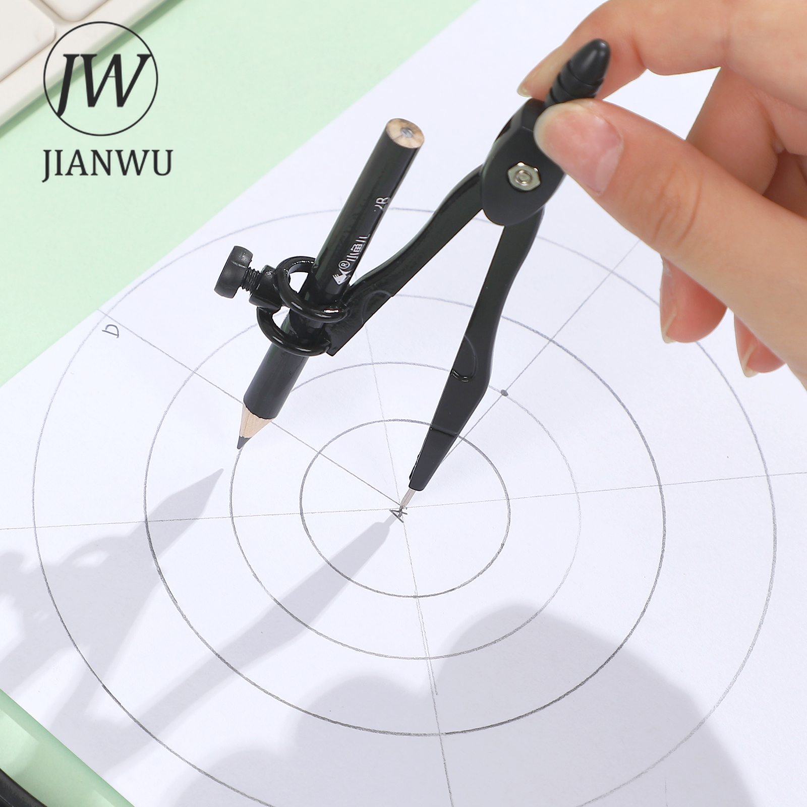 JIANWU Black Metal Compass Geo - Compass Geometry Set บทวิจารณ์และราคา