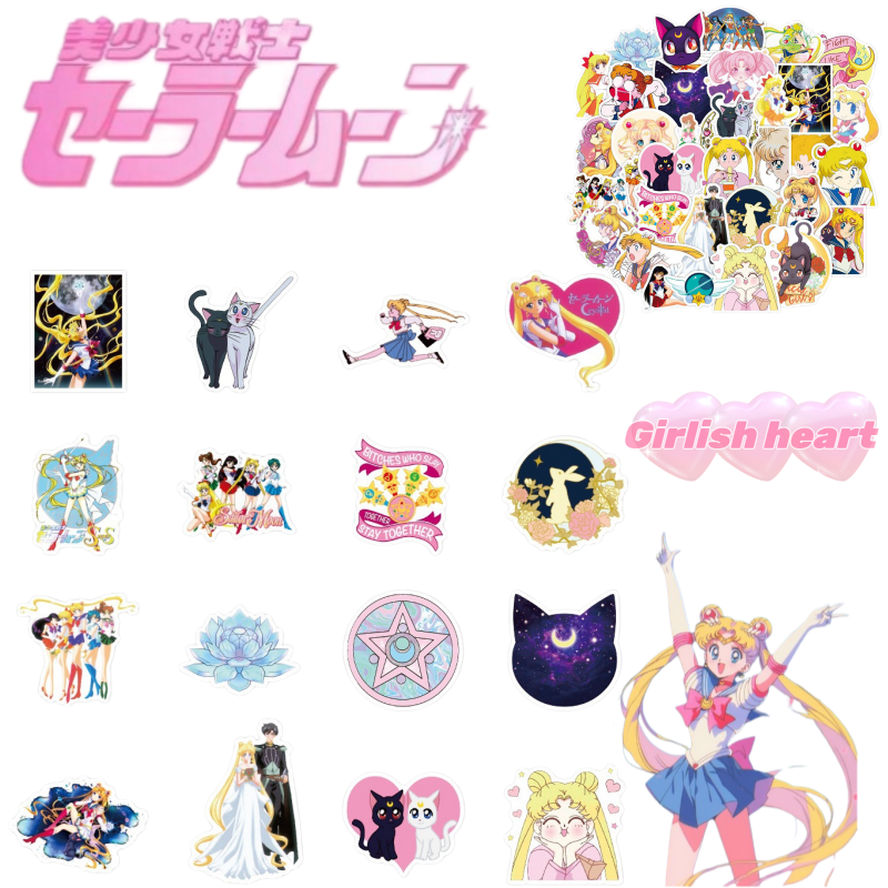 Sailor Moon stickers cartoon c - Memo Pad Sticky บทวิจารณ์และราคา