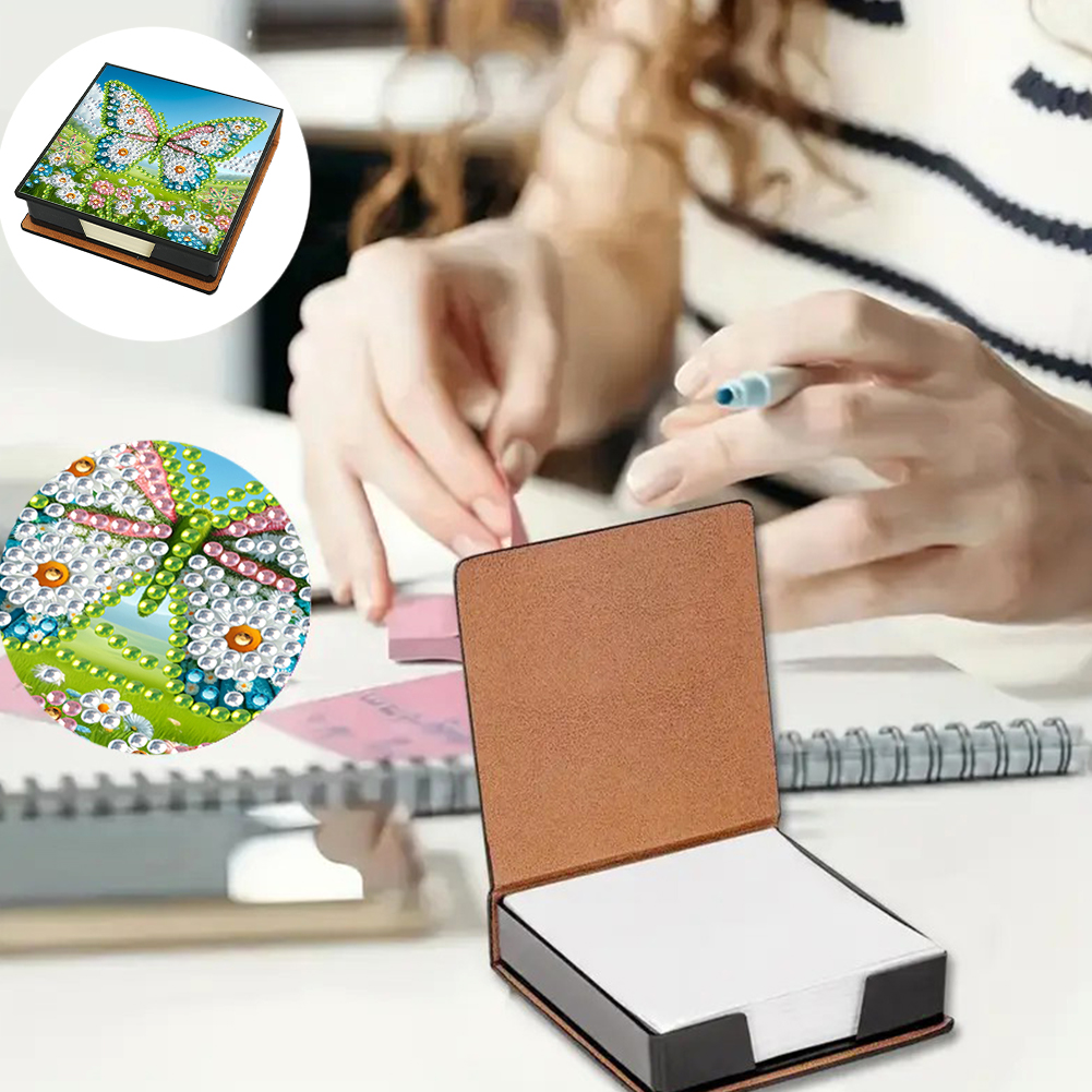 Birds Leather Gem Art Sticky N - Memo Pad Sticky บทวิจารณ์และราคา